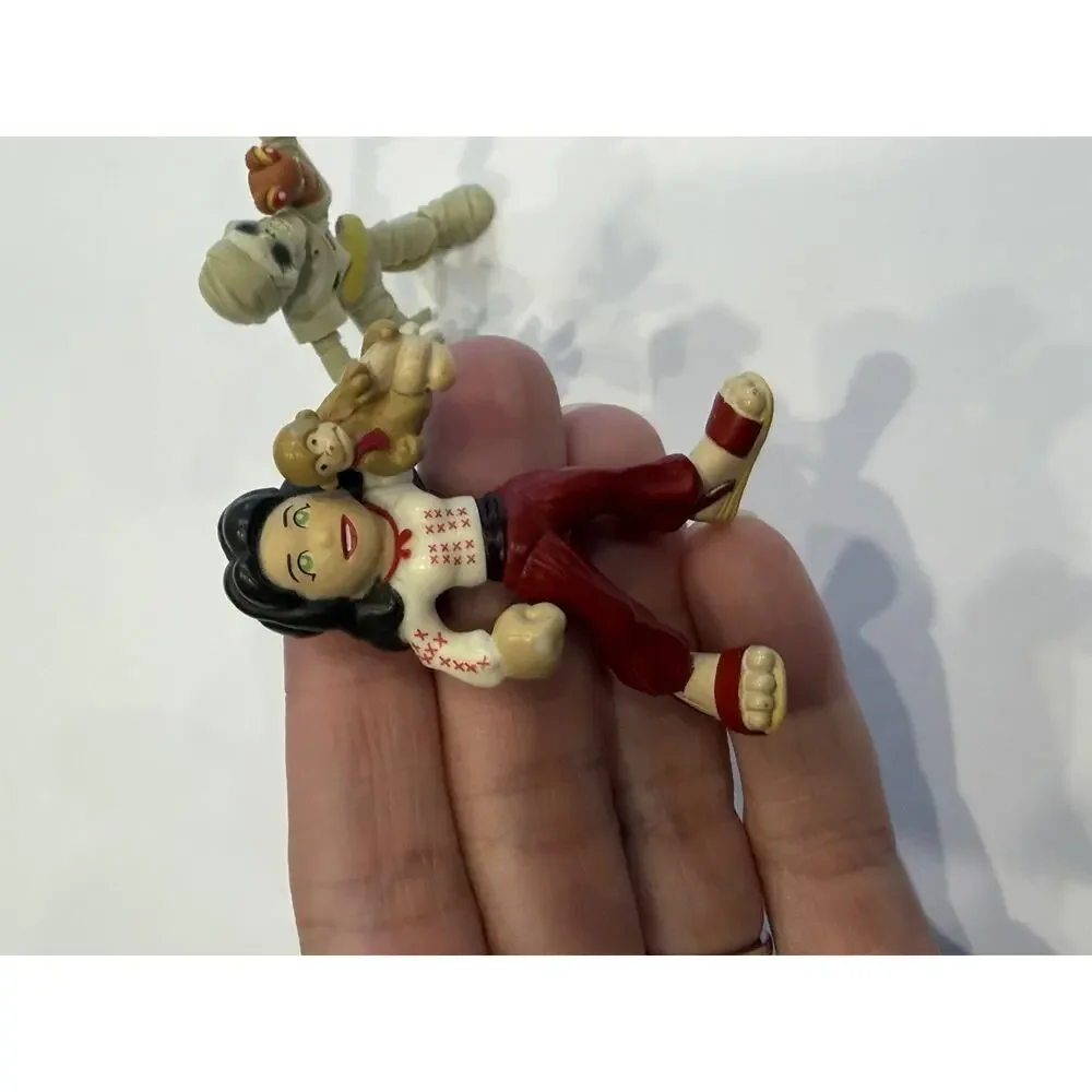 Hasbro Monster Cafe Figures Lot Girl w/ Monkey & Mummy Bug 2005